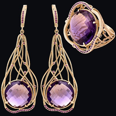 Гарнитур "Сиреневый блюз"