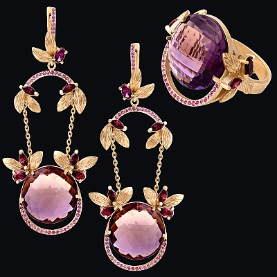 Гарнитур "Сиреневый рай"