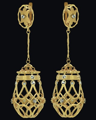 Серьги "Ульи"