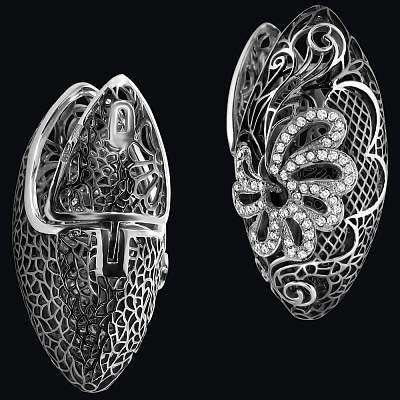 Серьги "Фаберже"