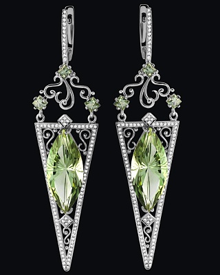 Серьги «Шерон Стоун»