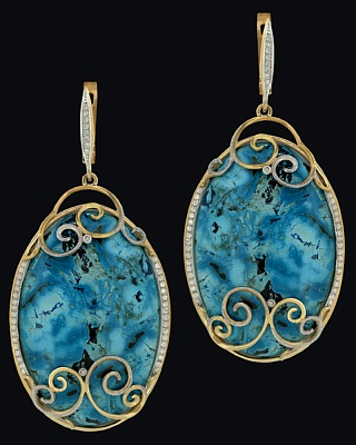 Серьги "Лазурный берег"